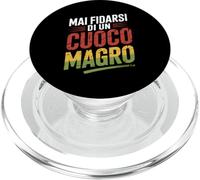 mai fidarsi di un cuoco magro regalo divertente PopSockets PopGrip per MagSafe