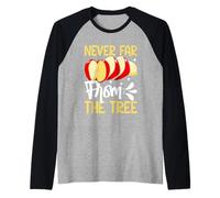 Mai lontano dalla mela dell'albero Maglia con Maniche Raglan