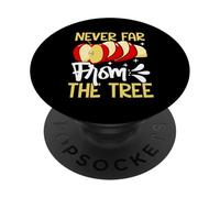 Mai lontano dalla mela dell'albero PopSockets PopGrip Adesivo