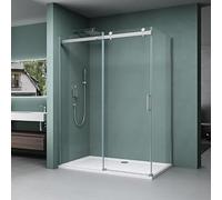 Mai & Mai Box Doccia 90x110x195cm, Vetro Trasparente 8mm, Porta Scorrevole