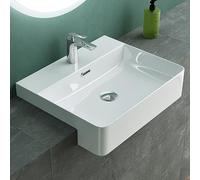 Mai & Mai Lavabo da Appoggio 50,5x42,5x12,5cm in Ceramica Bianco, Brüssel702