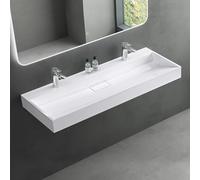 Mai & Mai Lavabo da Appoggio con Due Fori per Rubinetteria, Colossum19-1200