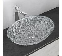 Mai & Mai Lavabo da Appoggio in Vetro 50,5x36x15,5cm Trasparente, Minerva05