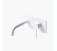 Mai & Mai Miscelatore per Lavabo a Muro con Corpo a Incasso, Bianco | Rubinetto Lavabo a Parete per bagno WA112