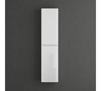 Mai & Mai Mobile Bagno Colonna 35x20x150cm, Mobile Alto da Bagno Multiuso con 2 Ante e 4 Vani, Armadio Colonna Bianco, Lucca