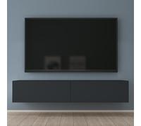 Mai & Mai Mobile TV 160x40,2x30cm, Antracite opaco | Mobile TV per Televisore, Armadietto per TV Basso Soft-close con Ante per Soggiorno, Camera da Letto Fernsehschrank02