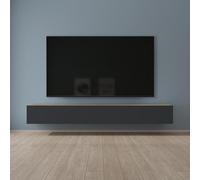 Mai & Mai Mobile TV 240x40,2x30cm, Marrone chiaro+Antracite opaco