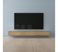 Mai & Mai Mobile TV 300x40,2x30cm, Antracite opaco+Marrone chiaro