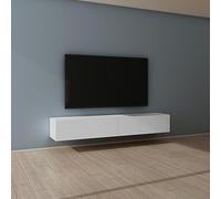 Mai & Mai Mobile TV per Televisore 200x40,2x30cm, Armadietto per TV con 2 Ante Armadietto Basso Soft-close per Soggiorno, Sala da Pranzo, Camera da Letto Fernsehschrank02, Bianco opaco