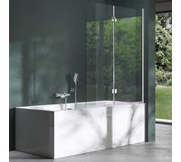 Mai & Mai Parete Vasca da Bagno Doccia, Parete Sopravasca 117x141cm Cortona1408 Apertura 180° Nano Rivestimenti