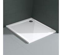 Mai & Mai Piatto Doccia 70x70x4cm, Piatto Doccia Quadrato Faro1W in Acrilico, Bianco