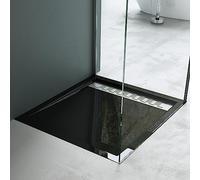 Mai & Mai Piatto Doccia 80x90x5cm Xetro04 in Acrilico, Forma: Rettangolare, Nero