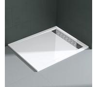 Mai & Mai Piatto doccia piatto piatto piatto doccia 80 x 120 cm in acrilico bianco rettangolare XE4