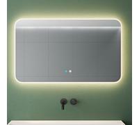 Mai & Mai Specchio da Bagno Appeso Specchio a LED Specchio da Parete 1000x600mm Specchio per Il Trucco Personalizzato Anti-Appannamento