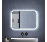 Mai & Mai Specchio da Bagno Appeso Specchio a LED Specchio da Parete 500x700mm Specchio per Il Trucco Personalizzato Anti-Appannamento