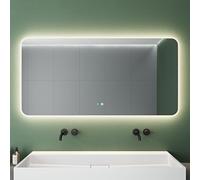 Mai & Mai Specchio da Bagno Appeso, Specchio a Specchio LED da Parete 140x70cm Specchio per Il Trucco Personalizzato Anti-Appannamento