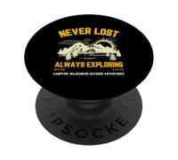 Mai perso Esplorando sempre offline & Vivo (Grafica naturale) PopSockets PopGrip Adesivo