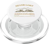 Mai perso Esplorando sempre offline & Vivo (Grafica naturale) PopSockets PopGrip per MagSafe