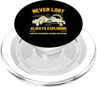 Mai perso Esplorando sempre offline & Vivo (Grafica naturale) PopSockets PopGrip per MagSafe