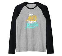 Mai Perso Lungo la Strada Maglia con Maniche Raglan