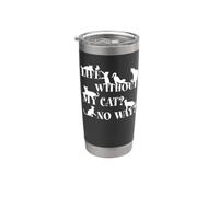 Mai senza gattino e amo i miei gattini Catlover Bicchiere termico in acciaio inox doppia parete