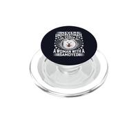 Mai sottovalutare il potere di una donna con un cane samoiedo PopSockets PopGrip per MagSafe