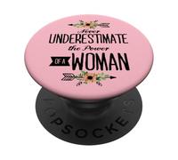 Mai sottovalutare il potere di una donna PopSockets PopGrip Adesivo