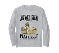 Mai Sottovalutare Il Vecchio Che Gioca Ancora a Golf negli Anni Settanta Maglia a Manica