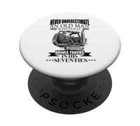 Mai sottovalutare il vecchio che guida camion anni settanta anni '70 PopSockets PopGrip Adesivo