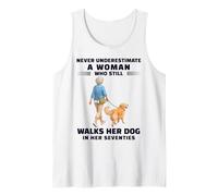 Mai Sottovalutare la Donna Porta a spasso Il Suo Cane sulla settantina Canotta