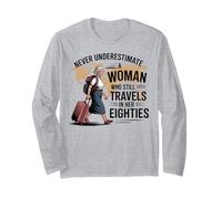 Mai Sottovalutare la Donna Viaggia Ancora ottanta Maglia a Manica