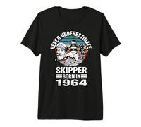 Mai Sottovalutare Lo Skipper Nato nel 1964 Skippertraining Maglietta Premium