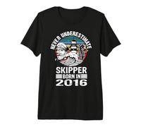 Mai Sottovalutare Lo Skipper Nato nel 2016 Skippertraining Maglietta Premium