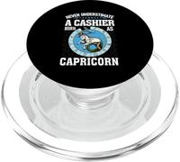 Mai sottovalutare un cassiere nato come Capricorno PopSockets PopGrip per MagSafe