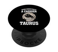 Mai sottovalutare un cassiere nato come Toro PopSockets PopGrip Adesivo