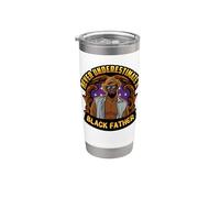 Mai sottovalutare un padre nero Juneteenth King Bruh Man Bicchiere termico in acciaio inox doppia parete
