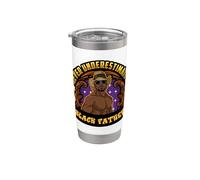 Mai sottovalutare un padre nero Juneteenth King Bruh Man Bicchiere termico in acciaio inox doppia parete