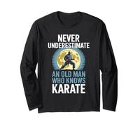 Mai sottovalutare un vecchio che conosce il nonno del karate Maglia a Manica