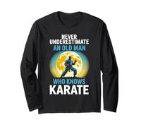 Mai sottovalutare un vecchio che conosce il nonno del karate Maglia a Manica