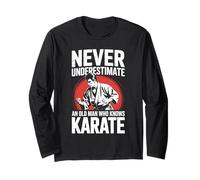 Mai sottovalutare un vecchio che conosce il nonno del karate Maglia a Manica
