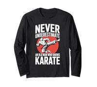 Mai sottovalutare un vecchio che conosce il nonno del karate Maglia a Manica