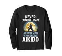 Mai sottovalutare un vecchio che conosce il nonno dell'Aikido Maglia a Manica