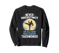 Mai sottovalutare un vecchio che conosce il nonno taekwondo Felpa