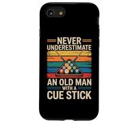 Mai sottovalutare un vecchio con giocatore di biliardo bastone Custodia per iPhone SE (2020) / 7/8