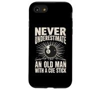 Mai sottovalutare un vecchio con giocatore di biliardo bastone Custodia per iPhone SE (2020) / 7/8