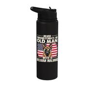 Mai sottovalutare un vecchio con un malinois belga Stainless Steel Insulated Water Bottle