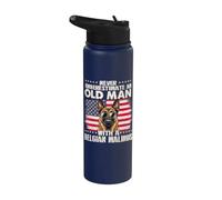 Mai sottovalutare un vecchio con un malinois belga Stainless Steel Insulated Water Bottle
