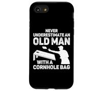 Mai sottovalutare un vecchio con una borsa per cornhole Custodia per iPhone SE (2020) / 7/8