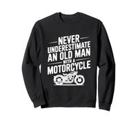 Mai Sottovalutare Un Vecchio con Una Moto Felpa