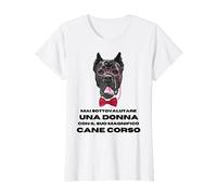 mai sottovalutare una donna Cane Corso regalo amante cani Maglietta